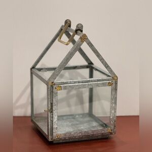 Hearth And Hand Decorative Metal and Glass Lantern